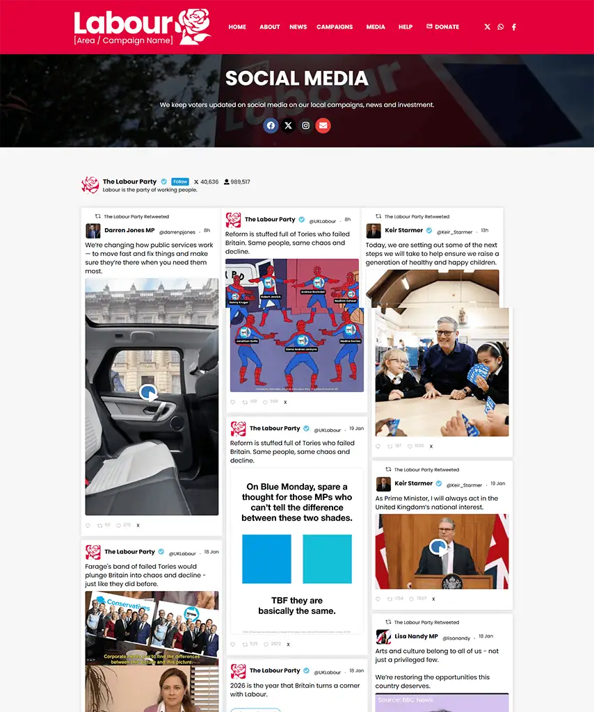 Social Media Feed ↗